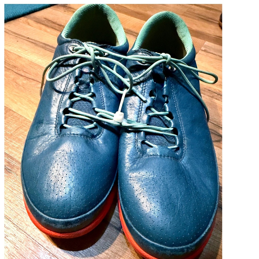 ECCO Cool 2.0 Golf Shoes Blue Yak Leather Waterproof EU 41 Womens or Mens